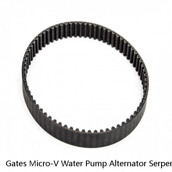 Gates Micro-V Water Pump Alternator Serpentine Belt for 1986 Chevrolet vs