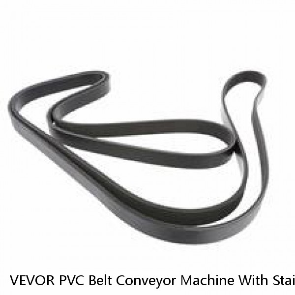 VEVOR PVC Belt Conveyor Machine With Stainless Steel Double Guardrail CE
