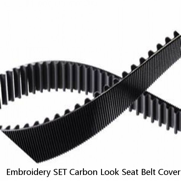 Embroidery SET Carbon Look Seat Belt Cover Shoulder Pads for Chevy Chevrolet
